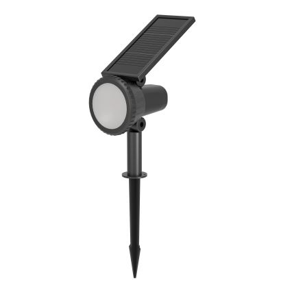 Eglo - Lámpara solar LED RGBW regulable LED/3W/4,5V IP44 negra + mando a distancia