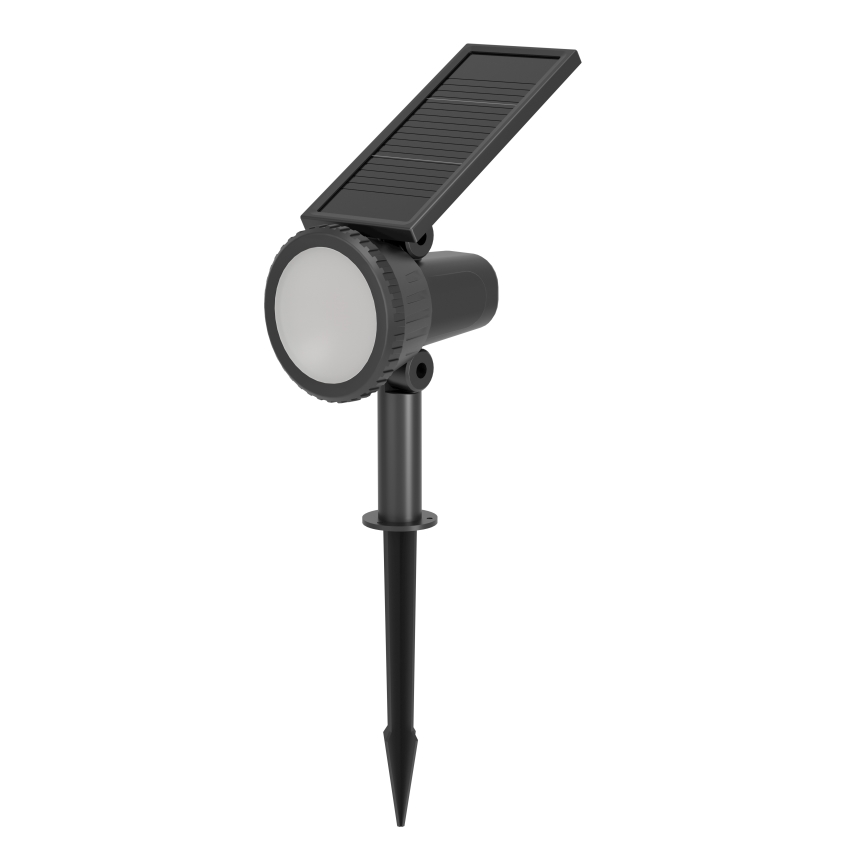 Eglo - Lámpara solar LED RGBW regulable LED/3W/4,5V IP44 negra + mando a distancia