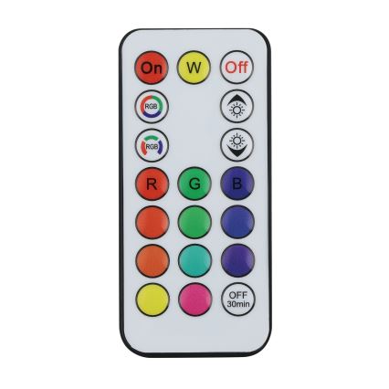 Eglo - Lámpara solar LED RGBW regulable LED/3W/4,5V IP44 negra + mando a distancia