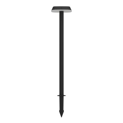 Eglo - Lámpara solar LED con sensor LED/8,5W/3,7V 2200 mAh IP44 negra