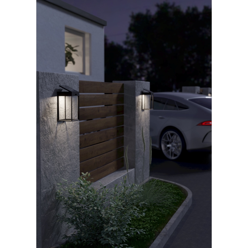 Eglo - Aplique LED solar con sensor LED/6,5W/3,7V 1800 mAh IP44