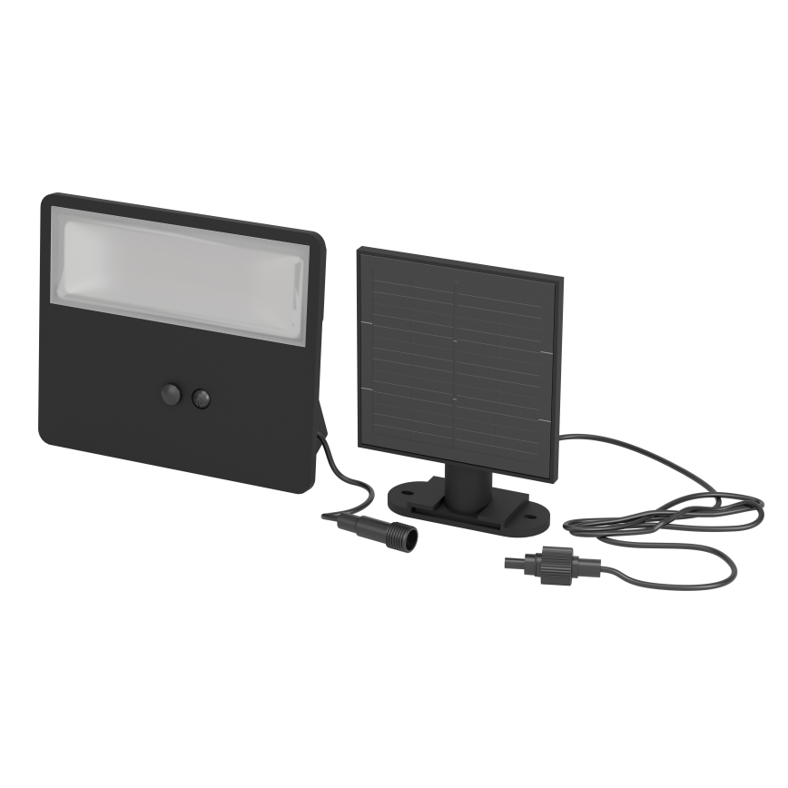Eglo - Aplique solar de pared LED con sensor LED/8,7W/3,7 3600 mAh IP44 negro