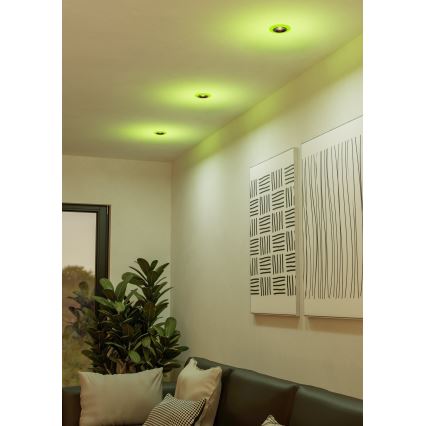 Eglo - Set de 3 downlights empotrables LED RGBW regulables para baño LED/3,8W/230V 2700-6500K IP44 + mando a distancia