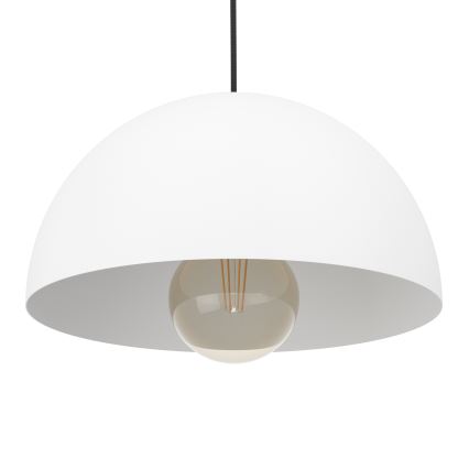 Eglo - Lámpara colgante 1xE27/40W/230V diá. 30 cm blanco