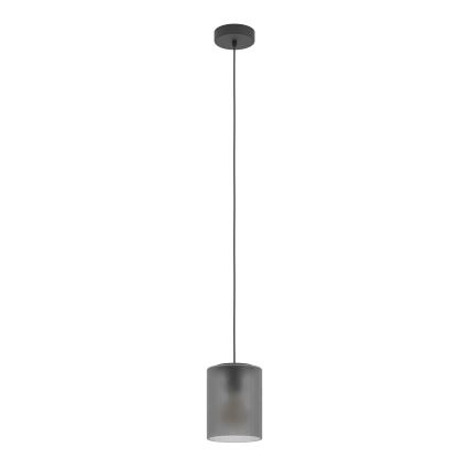 Eglo - Lámpara colgante 1xE27/40W/230V gris