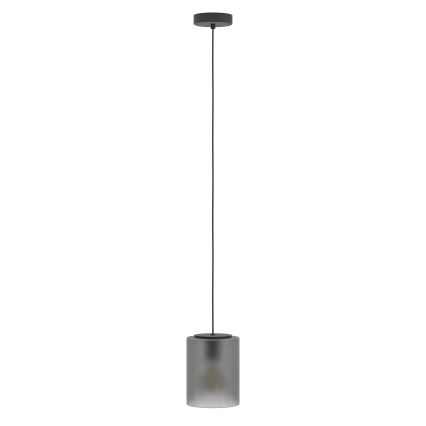 Eglo - Lámpara colgante 1xE27/40W/230V gris
