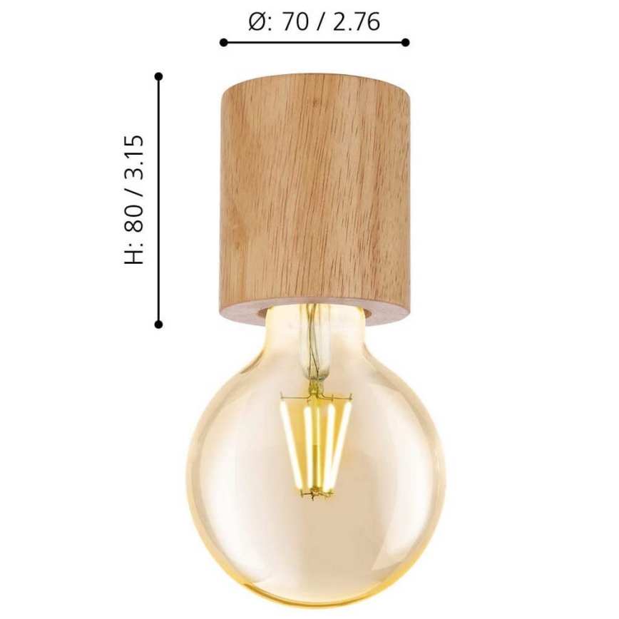 Eglo -Lámpara de techo 1xE27/28W/230V