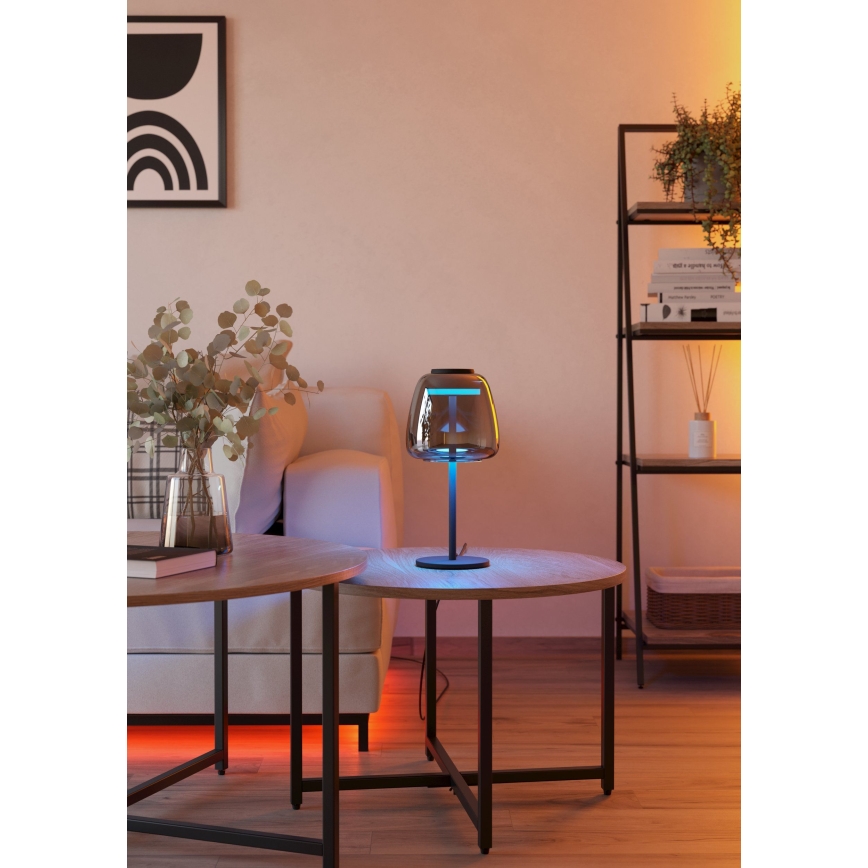 Eglo - Lámpara de mesa LED RGBW regulable LED/7,7W/230V 2700-6500K ahumada