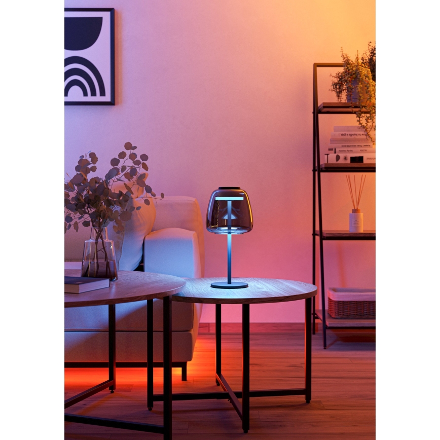 Eglo - Lámpara de mesa LED RGBW regulable LED/7,7W/230V 2700-6500K ahumada