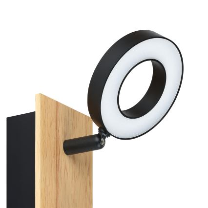 Eglo - Aplique de pared LED orientable LED/4,2W/230V negro/marrón