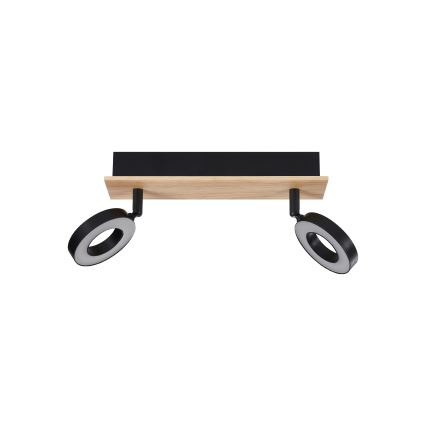 Eglo - Foco LED 2xLED/4,2W/230V negro/marrón