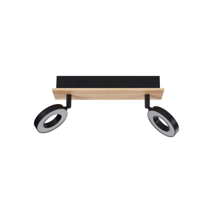 Eglo - Foco LED 2xLED/4,2W/230V negro/marrón