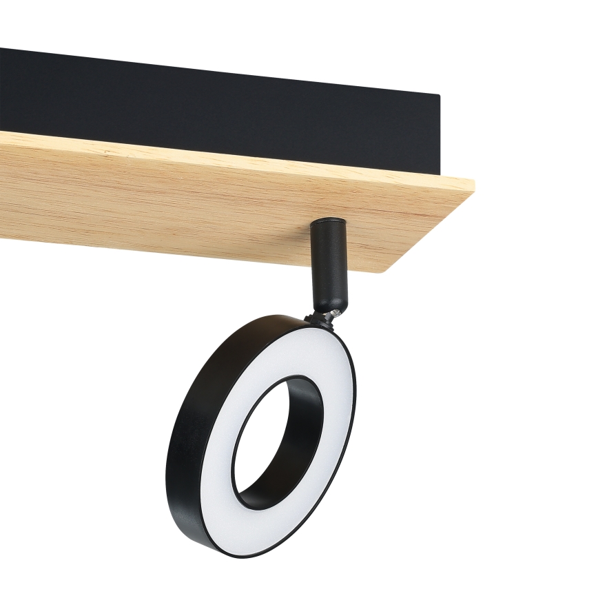 Eglo - Foco LED 2xLED/4,2W/230V negro/marrón