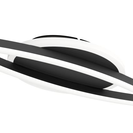 Eglo - Plafón LED LED/12W/230V 4000K negro