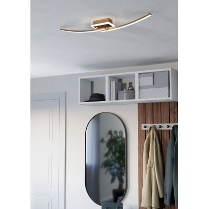 Eglo - Plafón LED LED/12W/230V 4000K cobre