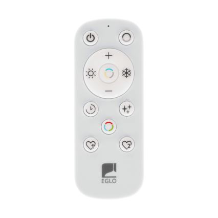 Eglo - Plafón LED regulable LED/20W/230V 2700-6500K negro + control remoto