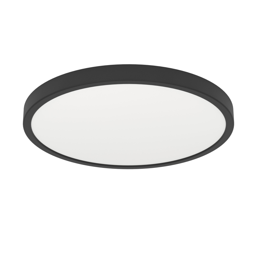 Eglo - Lámpara de techo LED 17 W, 230 V, 2700/4000/6500 K, Ø 38,9 cm, negra