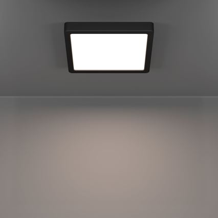 Eglo - Plafón LED/10,5W/230V 2700/4000/6500K 22x22cm negro