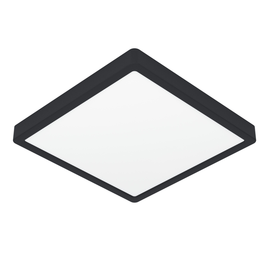 Eglo - Plafón LED/13W/230V 2700/4000/6500K 29x29cm negro