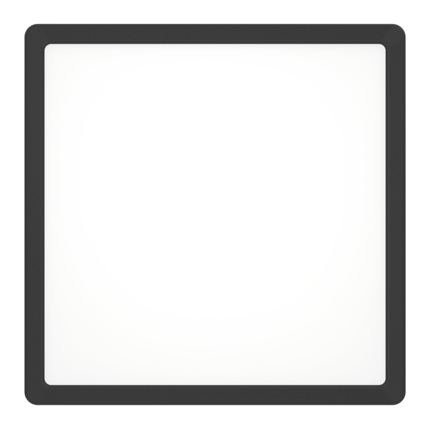 Eglo - Plafón LED/13W/230V 2700/4000/6500K 29x29cm negro