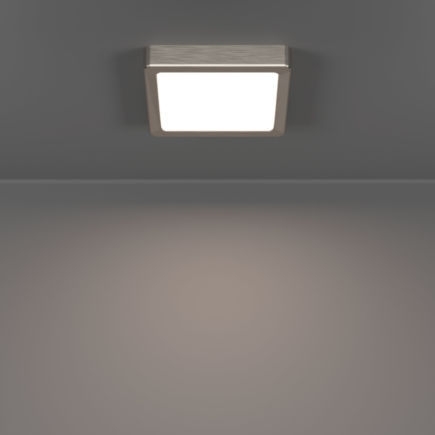 Eglo - Plafón LED/7W/230V 2700/4000/6500K 15x15 cm cromo mate