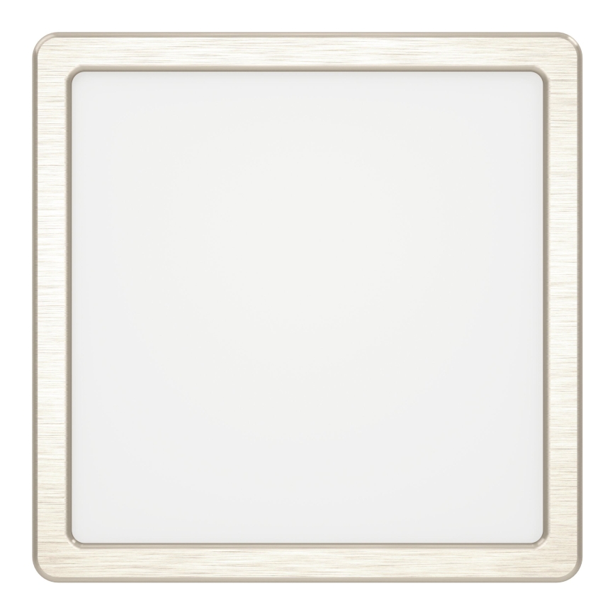 Eglo - Plafón LED 10,5W/230V 2700/4000/6500K 22x22 cm cromo mate