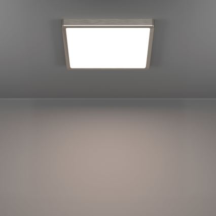 Eglo - Plafón LED 13W/230V 2700/4000/6500K 29x29 cm cromo mate