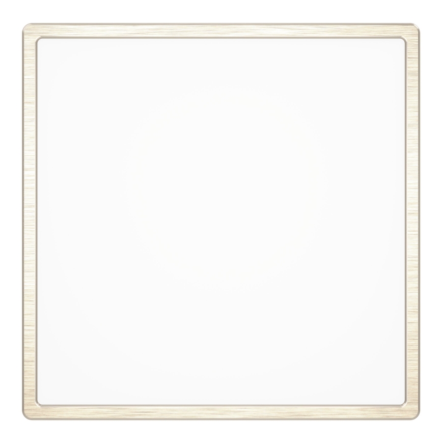 Eglo - Lámpara de techo LED 17,5W/230V 2700/4000/6500K 39x39 cm cromo mate