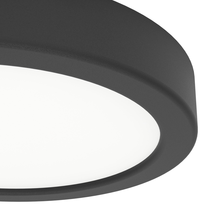 Eglo - Plafón LED para baño LED/7,5W/230V Ø 16,6 cm IP44 negro