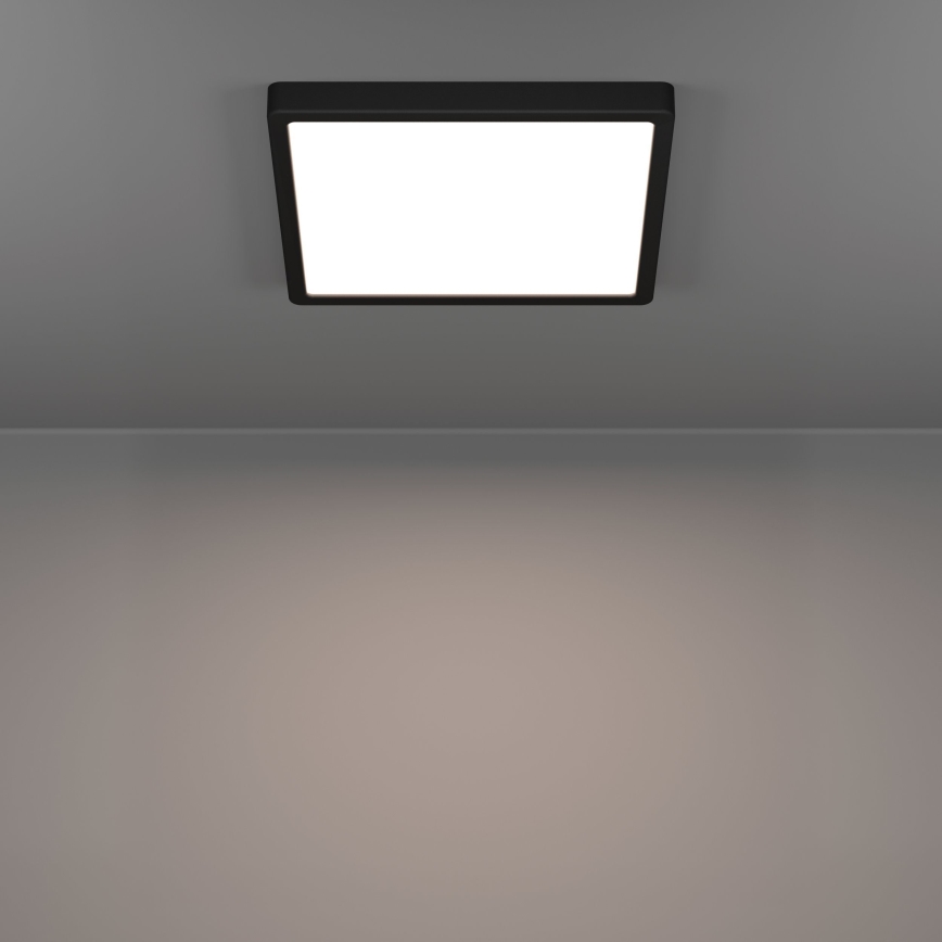 Eglo - LED Lámpara de techo para baño LED/13W/230V 29x29 cm IP44 negra