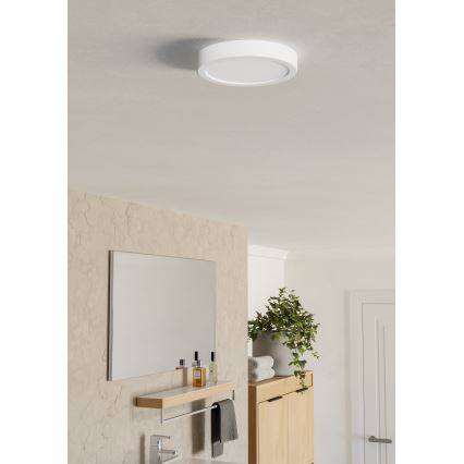Eglo - Plafón LED de techo para baño LED/7,5W/230V Ø 16,6 cm IP44 blanco