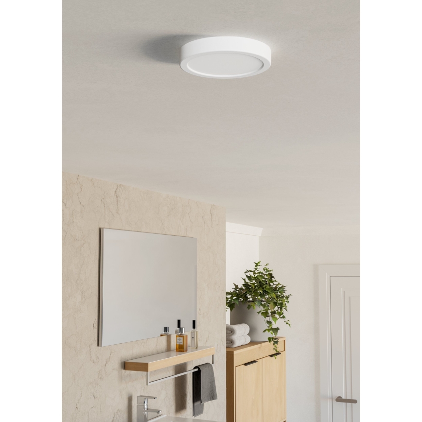 Eglo - Plafón LED de techo para baño LED/7,5W/230V Ø 16,6 cm IP44 blanco