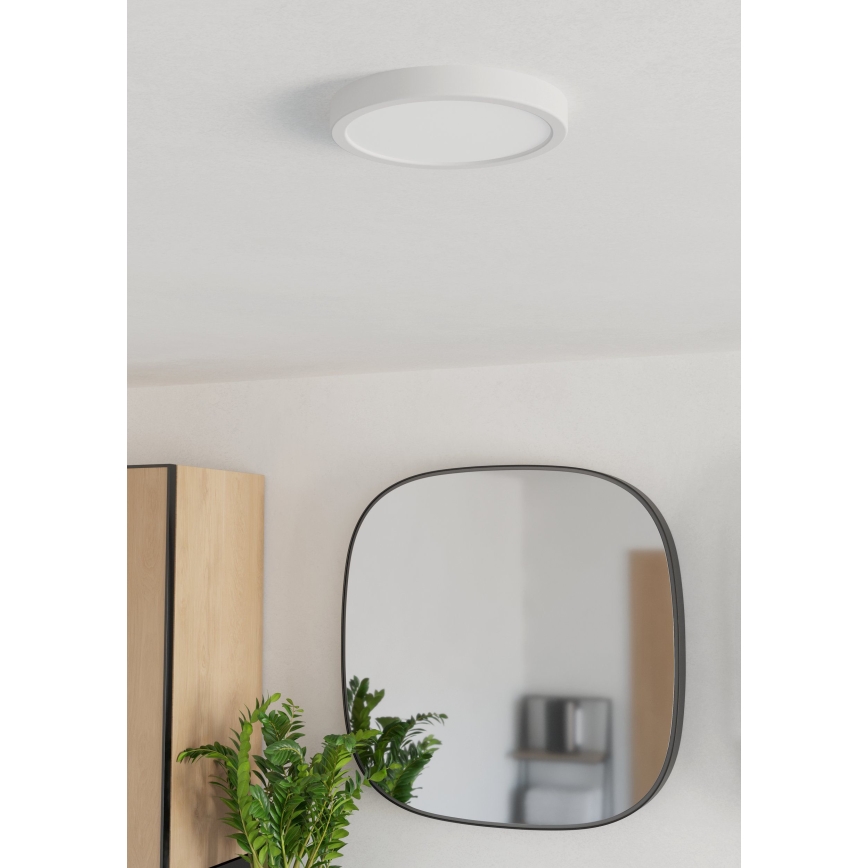 Eglo - Plafón LED para baño LED/11,5W/230V Ø 21,1 cm IP44 blanco