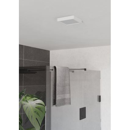 Eglo - Plafón LED para baño LED/7W/230V 15x15 cm IP44 blanco