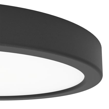 Eglo - Lámpara de techo regulable para baño LED RGBW LED/11,2W/230V 2700-6500K Ø 21,1cm IP44 negra