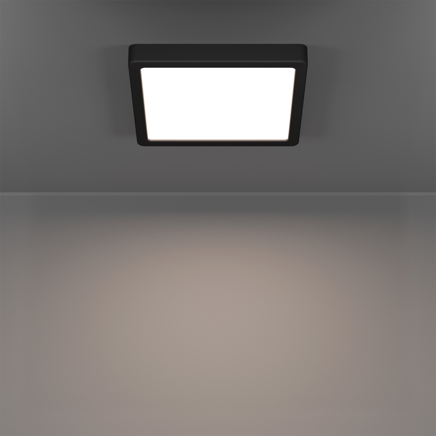 Eglo - Plafón de techo para baño LED RGBW regulable LED/10,5W/230V 2700-6500K 22x22 cm IP44 negro