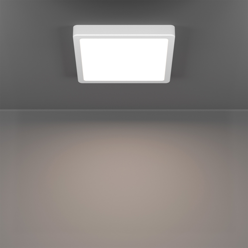 Eglo - Luminaria de techo para baño LED RGBW regulable LED/10,5W/230V 2700-6500K 22x22 cm IP44 blanca