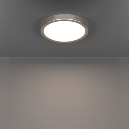 Eglo - Lámpara de techo para baño LED RGBW regulable LED/11,2W/230V 2700-6500K Ø 21,1 cm IP44 cromo mate
