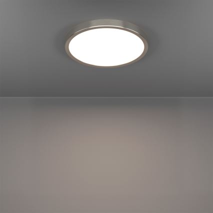 Eglo - Lámpara de techo regulable LED RGBW para baño LED/14,3W/230V 2700-6500K Ø 27,8 cm IP44 cromo mate