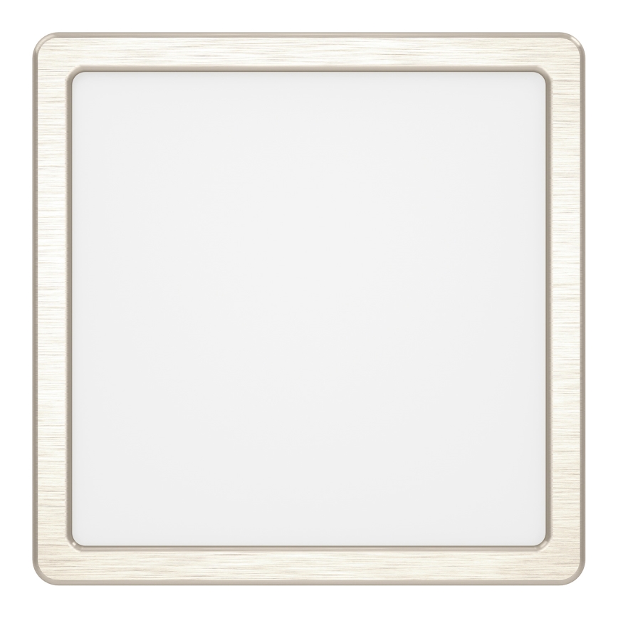 Eglo - Plafón LED RGBW regulable para baño LED/10,5W/230V 2700-6500K 22x22 cm IP44 cromo mate