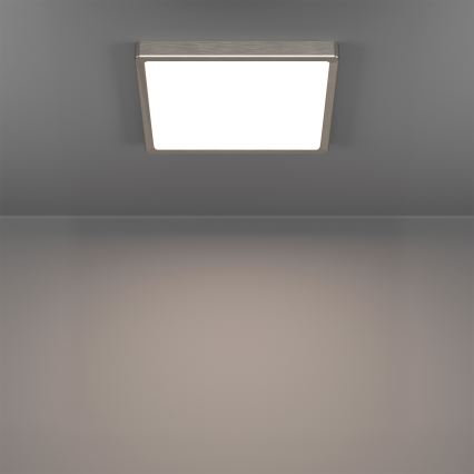 Eglo - Plafón LED RGBW regulable para baño LED/13,5W/230V 2700-6500K 29,5x29,5 cm IP44 cromo mate