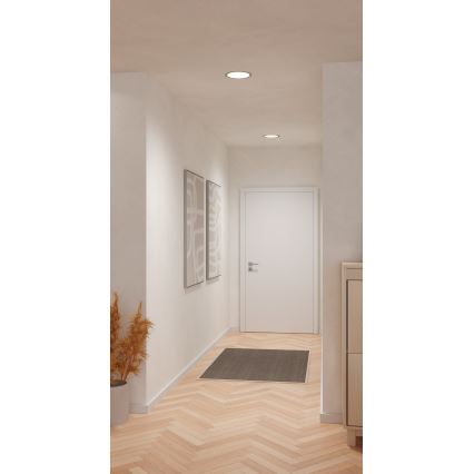 Eglo - Luminaria empotrada LED/18,5W/230V 2700/4000/6500K Ø 21,6 cm cromo mate