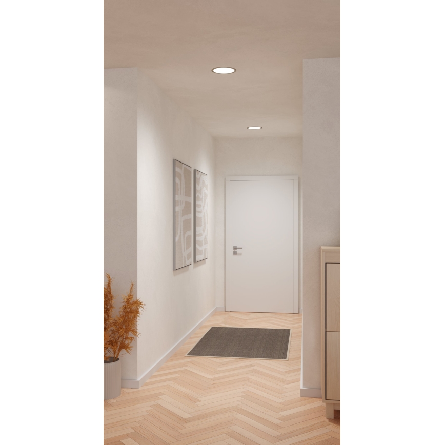 Eglo - Luminaria empotrada LED/18,5W/230V 2700/4000/6500K Ø 21,6 cm cromo mate