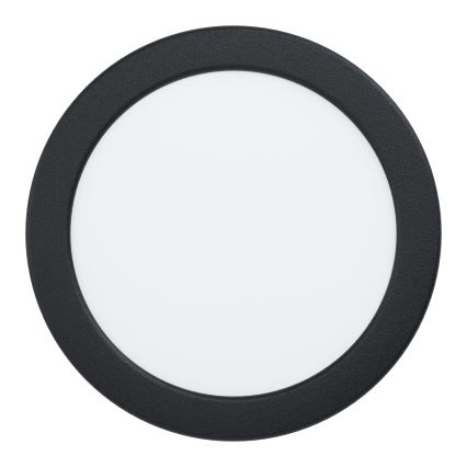 Eglo - Luminaria empotrada LED para baño 10,5 W/230 V 2700/4000/6500 K, diámetro 16,8 cm, IP44, negra