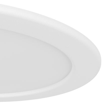 Eglo - luminaria empotrable LED para baño LED/6,3W/230V 2700/4000/6500K Ø 11,9 cm IP44 blanco