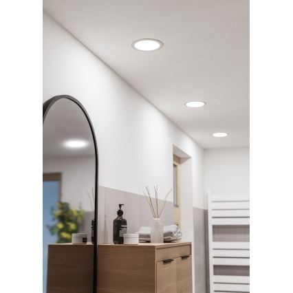 Eglo - Downlight empotrable LED para baño LED/10,5W/230V 2700/4000/6500K ø 16,8 cm IP44 blanco