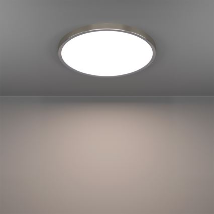 Eglo - Lámpara de techo LED RGBW regulable para baño LED/17,5 W/230 V 2700–6500 K Ø 38,9 cm IP44 cromo mate