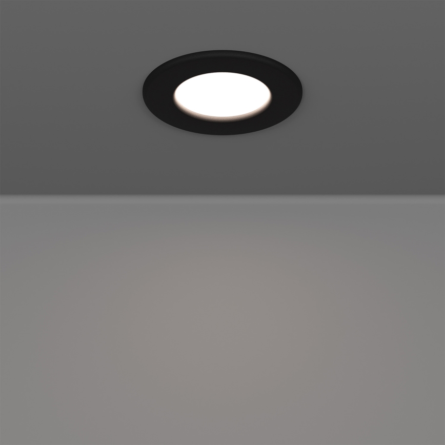 Eglo - Juego de 3 luminarias empotrables LED RGBW regulables para baño LED/2,8W/230V 2700-6500K diámetro 8,8 cm IP44 negro