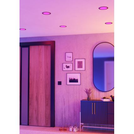 Eglo - LED RGBW Luminaria empotrada regulable para baño LED/9,5W/230V 2700-6500K Ø 16,8 cm IP44 cromo mate