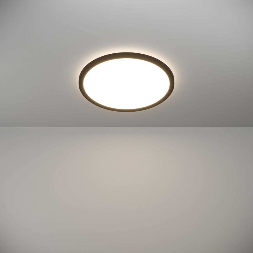 Eglo - Plafón LED de baño LED/18,5W/230V 2700K/4000K/6500K diá. 38,9 cm IP44 negro
